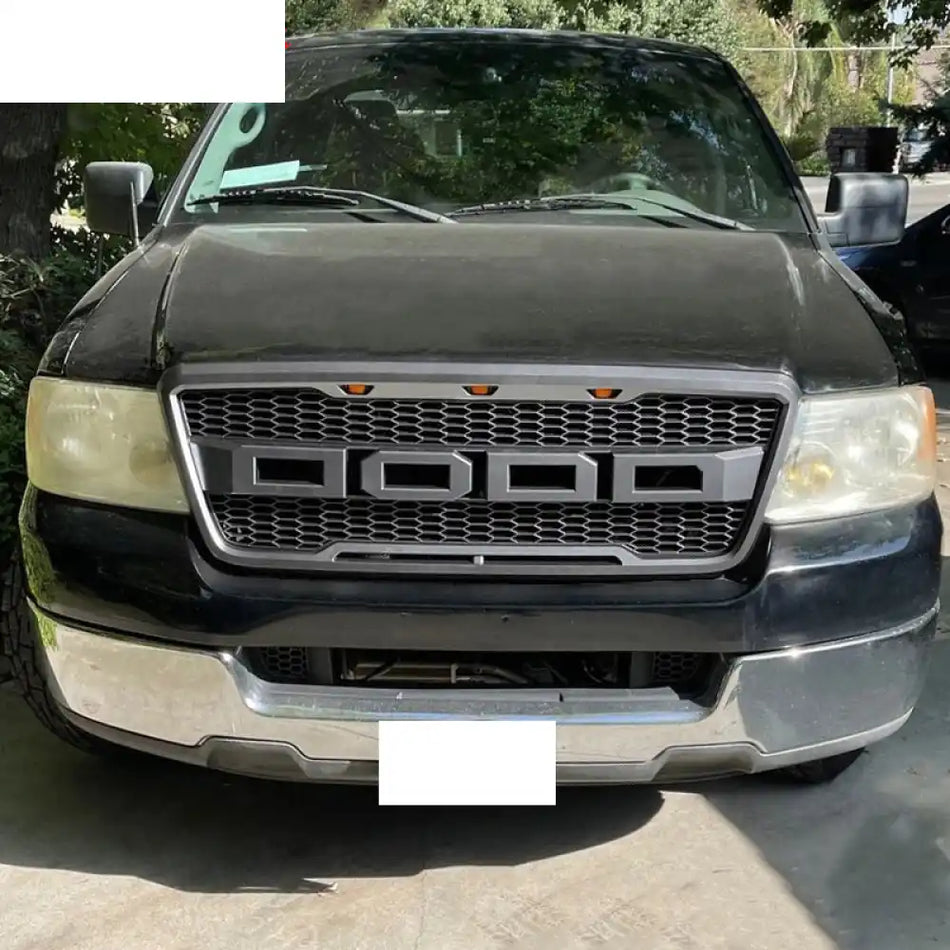 2004-2008 Ford F150 R Style Front Bumper Upper Grille W/ LED Lights