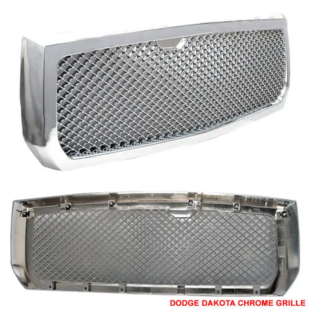 2005-2007 Dodge Dakota Honeycomb Sport Mesh Hood Bumper ABS Grille