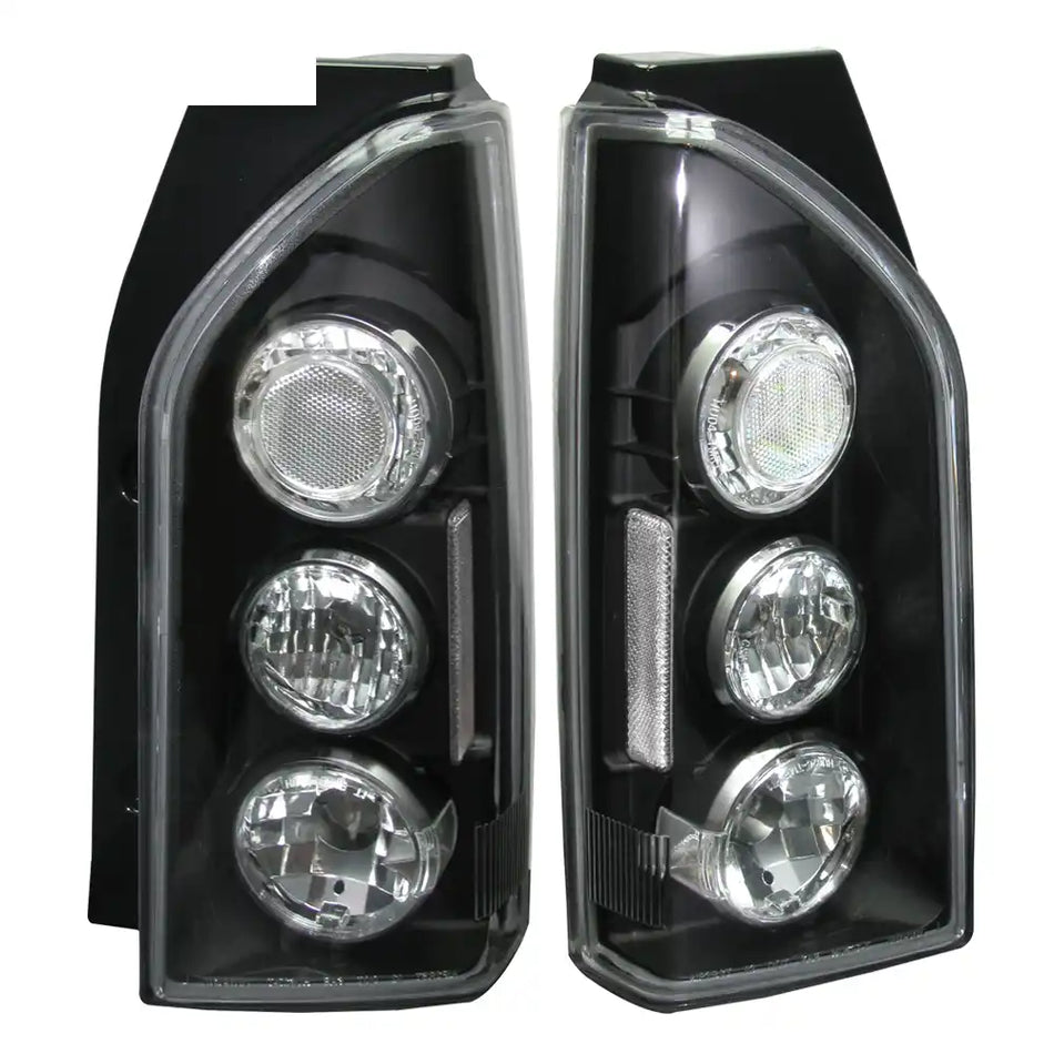 2005-2007 Nissan Xterra Black Altezza tail Lights Lamp