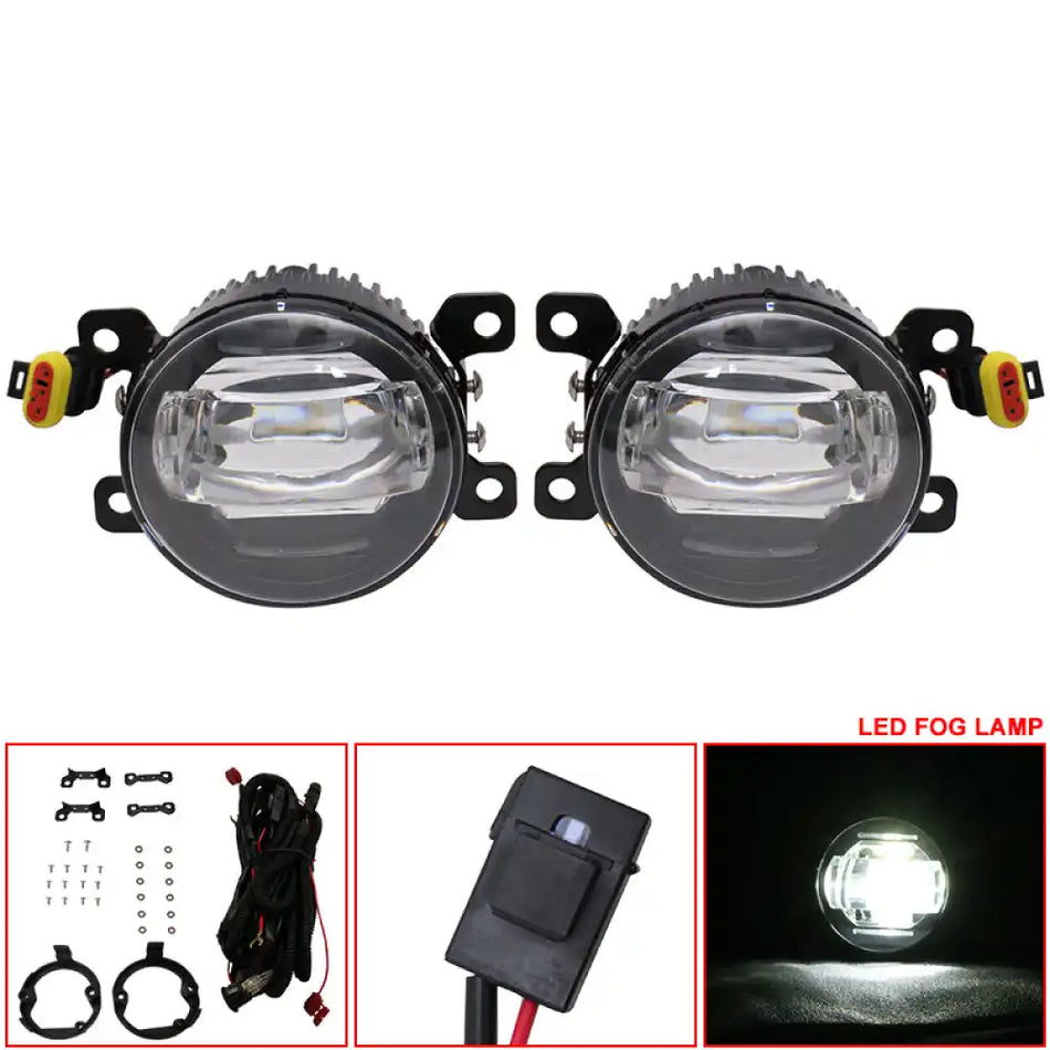 2005-2009 Ford Mustang Clear Lens Front Fog Lights Lamp W/Wire Harness