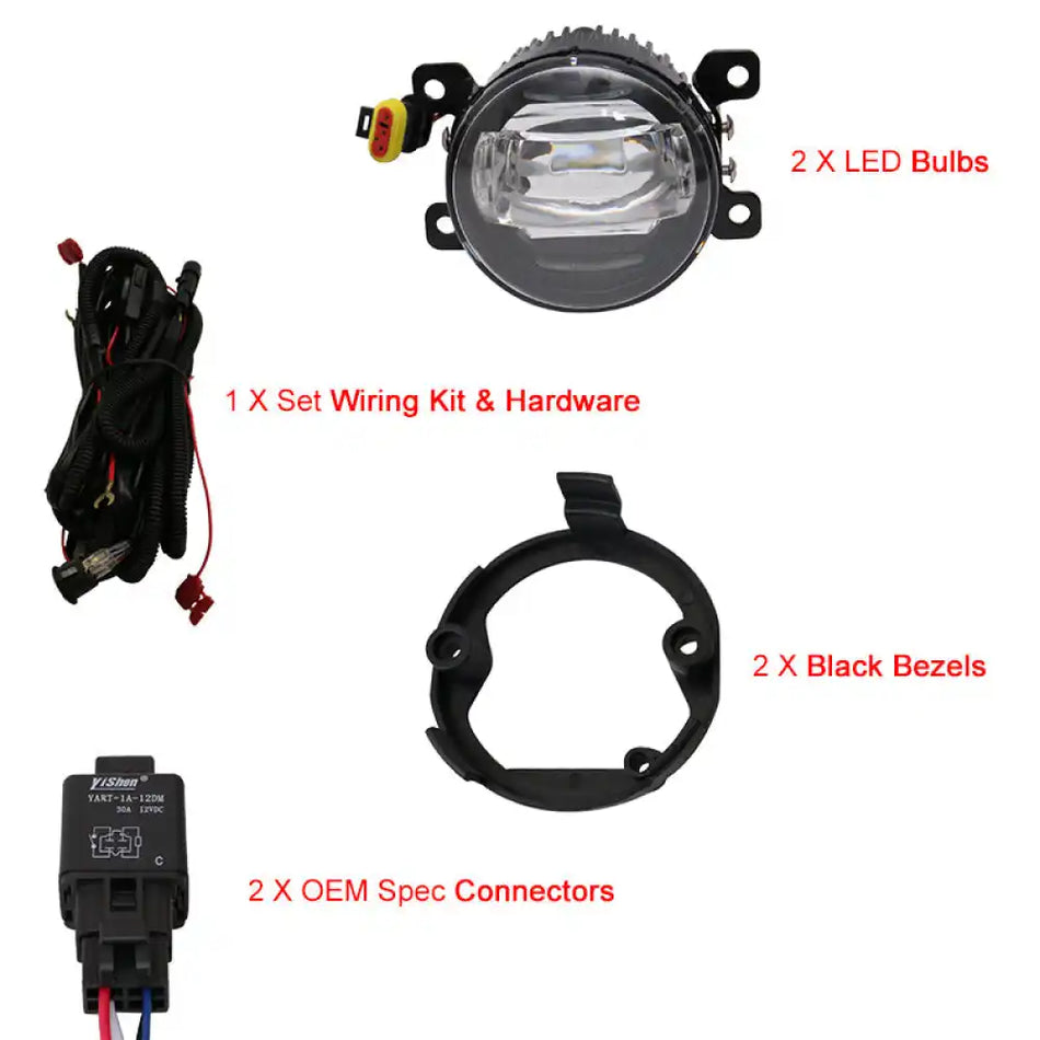 2005-2009 Ford Mustang Clear Lens Front Fog Lights Lamp W/Wire Harness