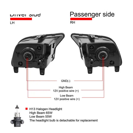 2005-2009 Ford Mustang GT500 Style Front Bumper Cover + Headlights PP