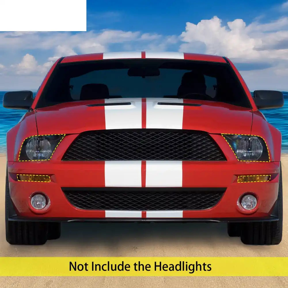 2005-2009 Ford Mustang V6 Base GT GT500 Style Front Bumper Cover PP