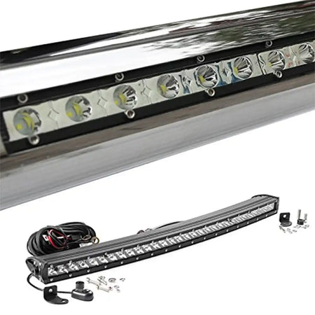 2005-2015 Toyota Tacoma Silver 3ââ Bull Bar with LED Light Stainless