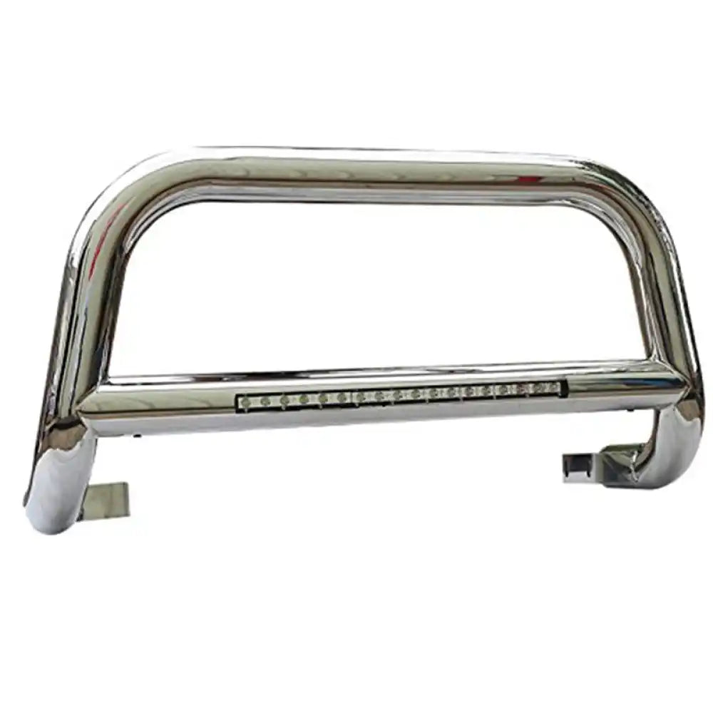 2005-2015 Toyota Tacoma Silver 3ââ Bull Bar with LED Light Stainless