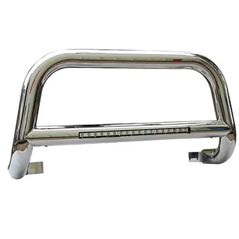 2005-2015 Toyota Tacoma Silver 3ââ Bull Bar with LED Light Stainless