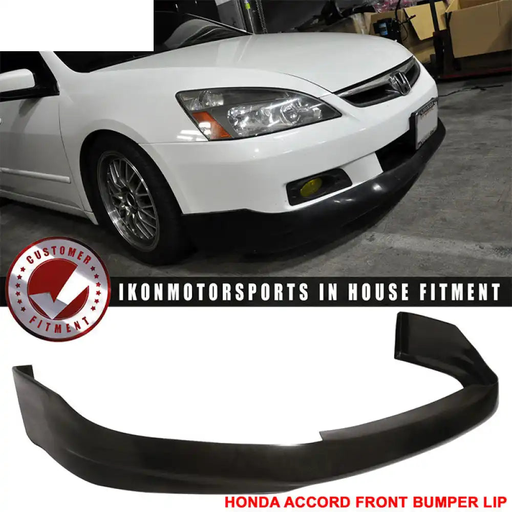 2006-2007 Honda Accord Sedan HF-P Style Unpainted Front Bumper Lip PU