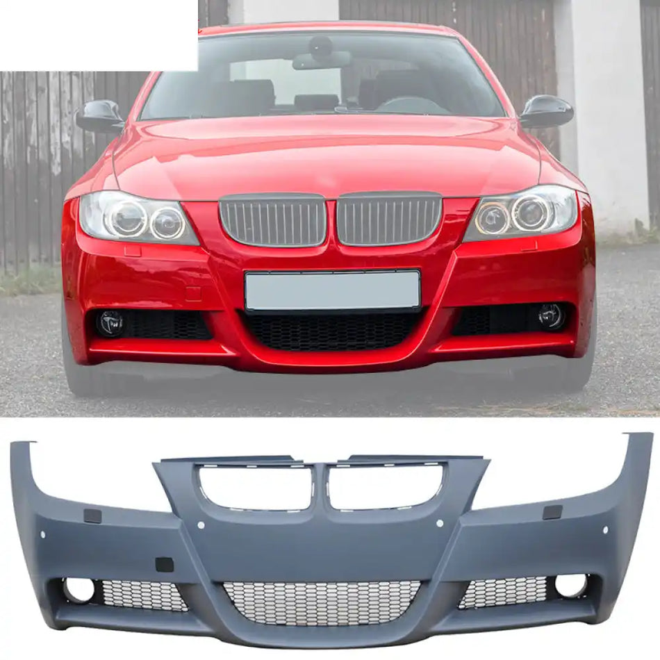 2006-2008 BMW E90 3-Series Pre-LCI Sedan M-Tech Style Front Bumper PP