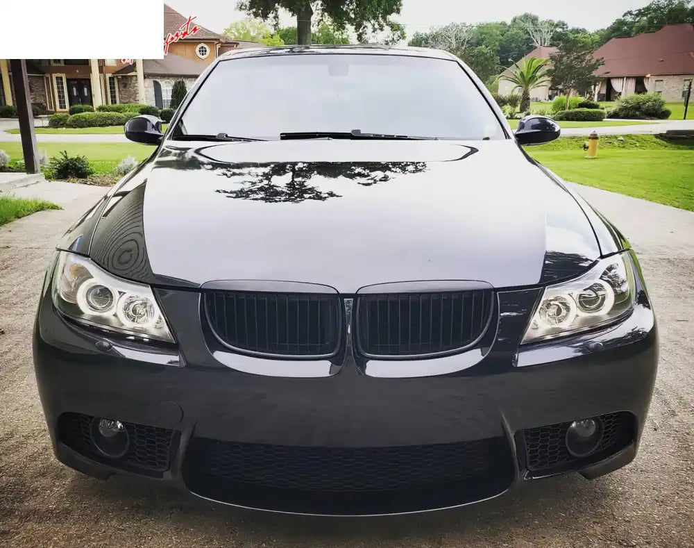 2006-2008 Bmw E90 E91 3 Series Sedan M3 Style Front Bumper Cover W/ Fog Cover