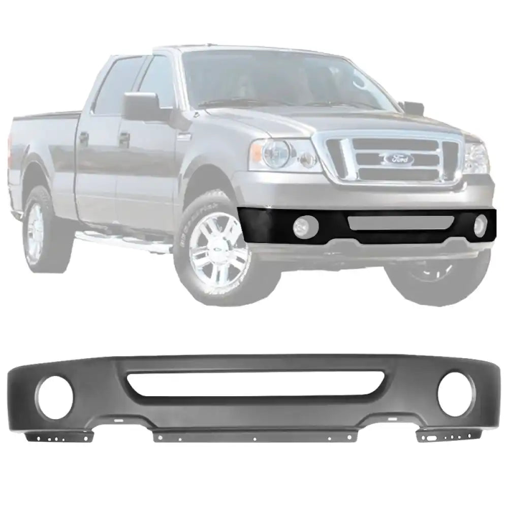 2006-2008 Ford F-150 Lincoln Mark LT Front Step Bumper Face Bar Grille Black