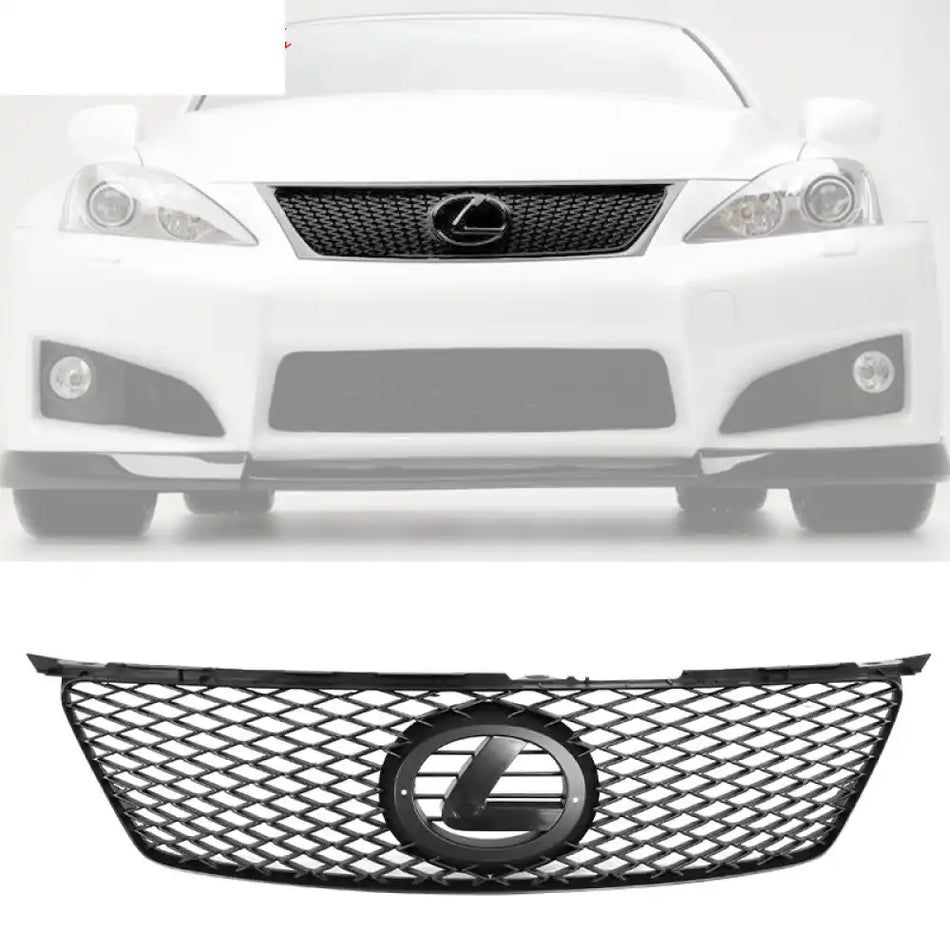 2006-2008 Lexus IS250 IS350 Grill Black Mesh Hood Grille ABS