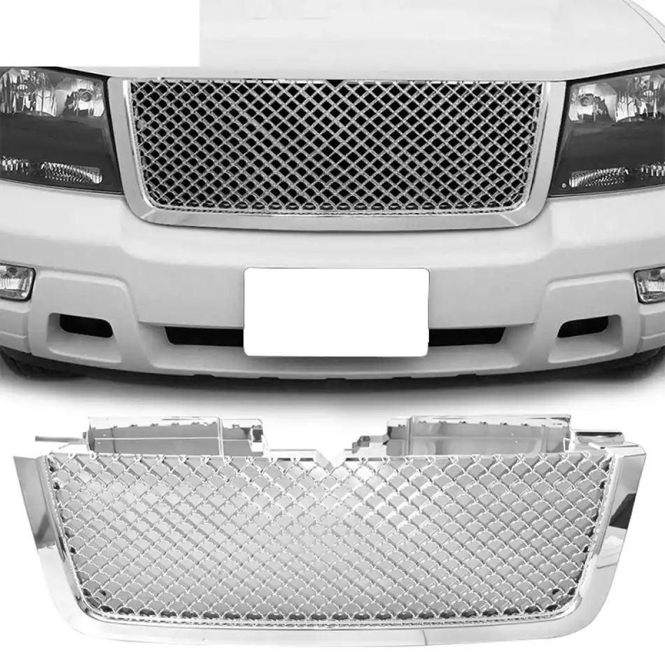 2006-2009 Chevrolet Trailblazer LT B Style Front Bumper Grille ABS