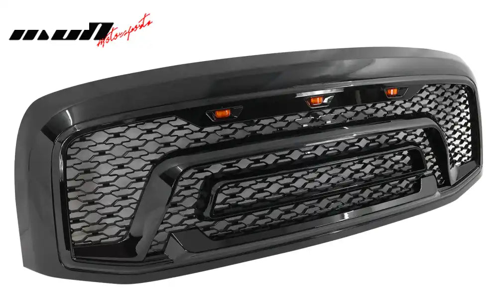 2006-2009 Dodge Ram 1500 2500 3500 Black Grille W/Signal Light