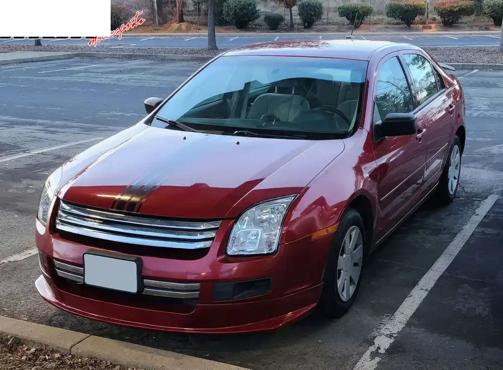 2006-2009 Ford Fusion DS Style Unpainted Black Front Bumper Lip PU