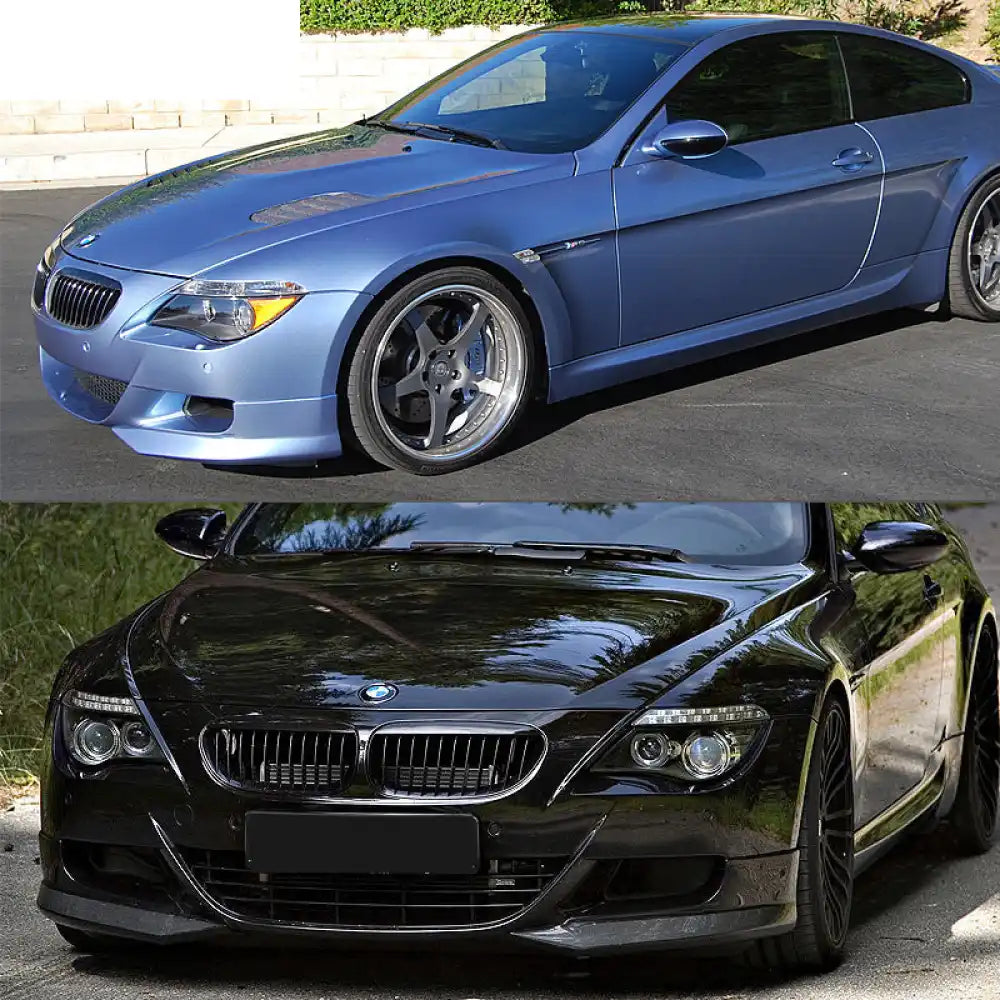 2006-2010 BMW E63 E64 M6 A Style Front Bumper Lip Carbon Fiber CF