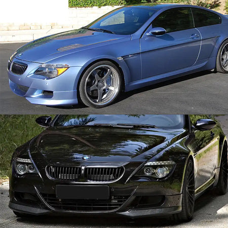 2006-2010 BMW E63 E64 M6 A Style Front Bumper Lip Carbon Fiber CF