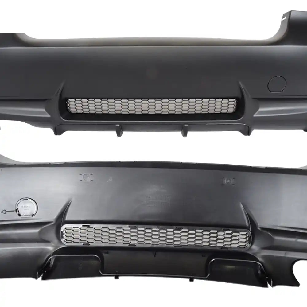 2006-2011 BMW E90 3-Series M3 Style Rear Bumper Cover Replacement PP Unpainted Black
