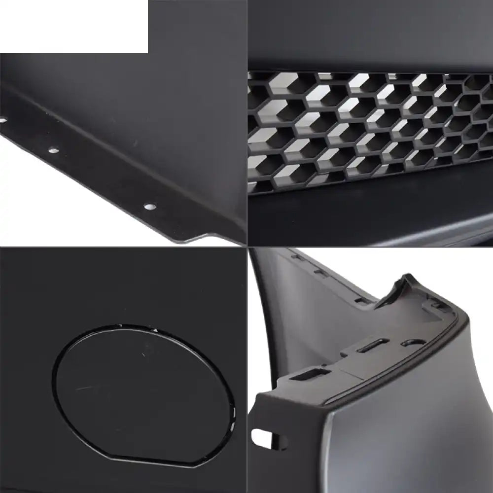 2006-2011 BMW E90 3-Series M3 Style Rear Bumper Cover Replacement PP Unpainted Black