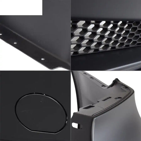 2006-2011 BMW E90 3-Series M3 Style Rear Bumper Cover Replacement PP Unpainted Black