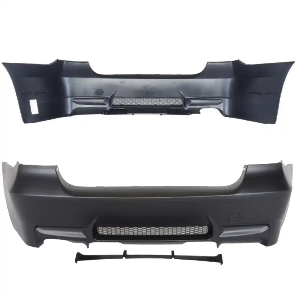 2006-2011 BMW E90 3-Series M3 Style Rear Bumper Cover Replacement PP Unpainted Black