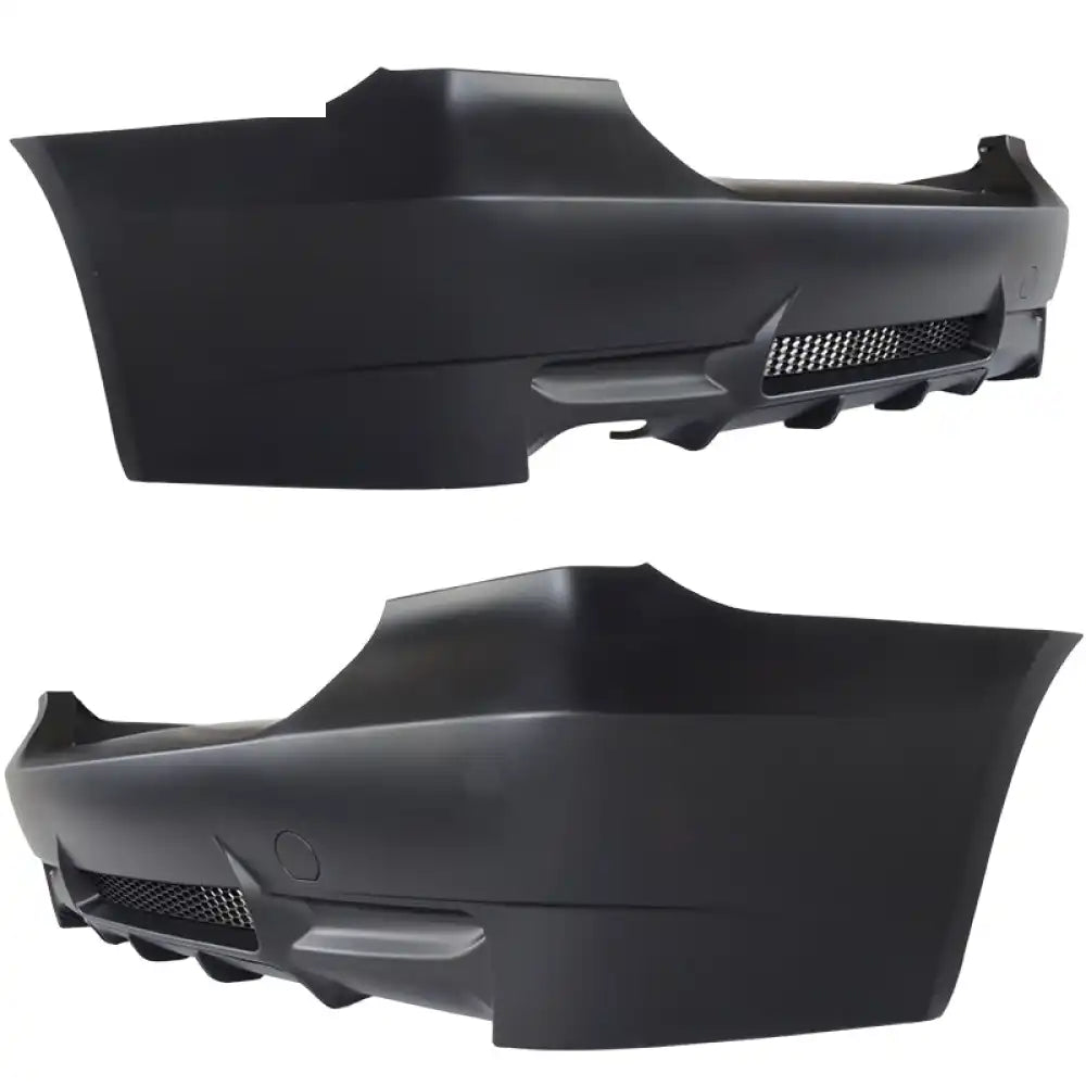 2006-2011 BMW E90 3-Series M3 Style Rear Bumper Cover Replacement PP Unpainted Black