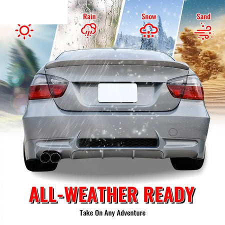 2006-2011 BMW E90 3-Series M3 Style Rear Bumper Cover Replacement PP Unpainted Black