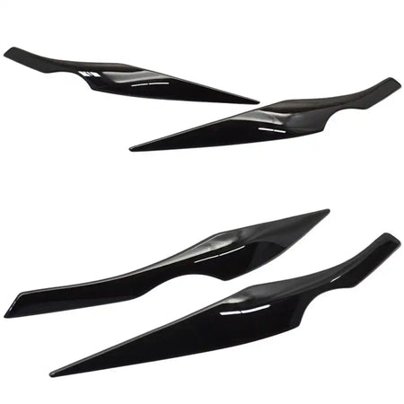 2006-2011 BMW E90 3-Series Sedan Painted #475 Black Headlight Eyelid Painted #475 Black Sapphire Metallic