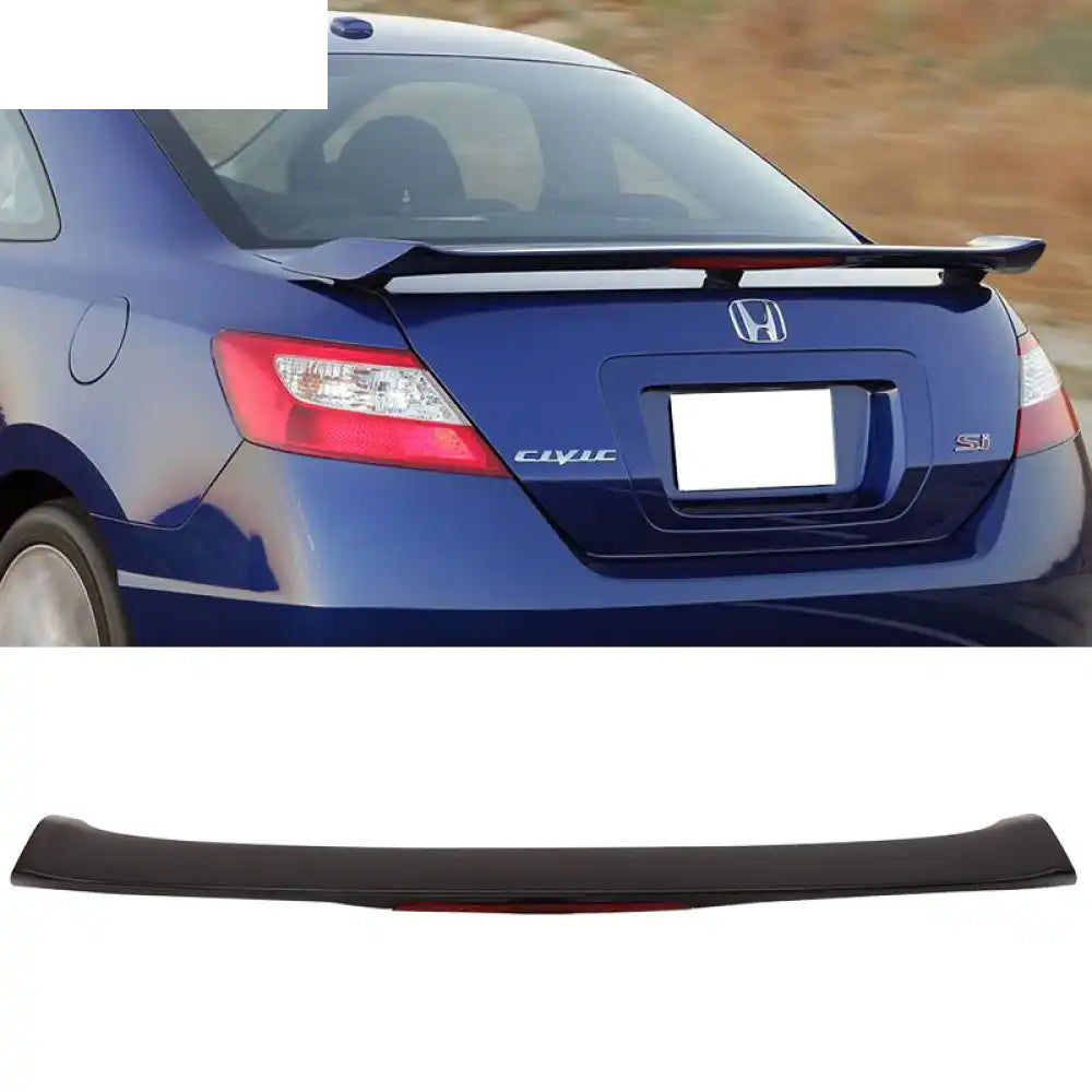 2006-2011 Honda Civic Coupe Trunk Spoiler w/ 3rd Brake LED Light ABS