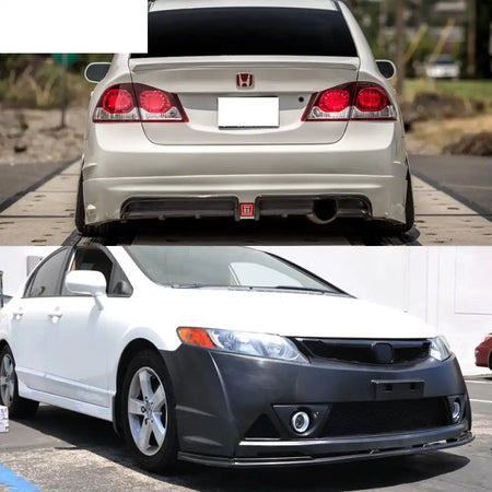 2006-2011 Honda Civic MUG RR Front Bumper Rear Lip With 3rd Light