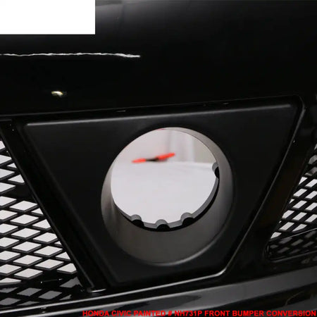 2006-2011 Honda Civic Mug Style Paint Crystal Black Pearl Front Bumper