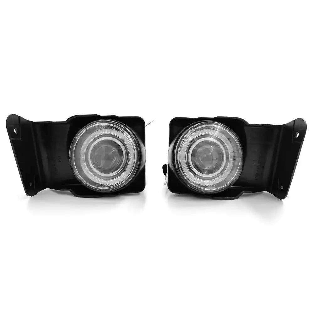 2006-2012 Chevy Impala 2PC Chrome Front Fog Light Bezel Cover Trim ABS Black