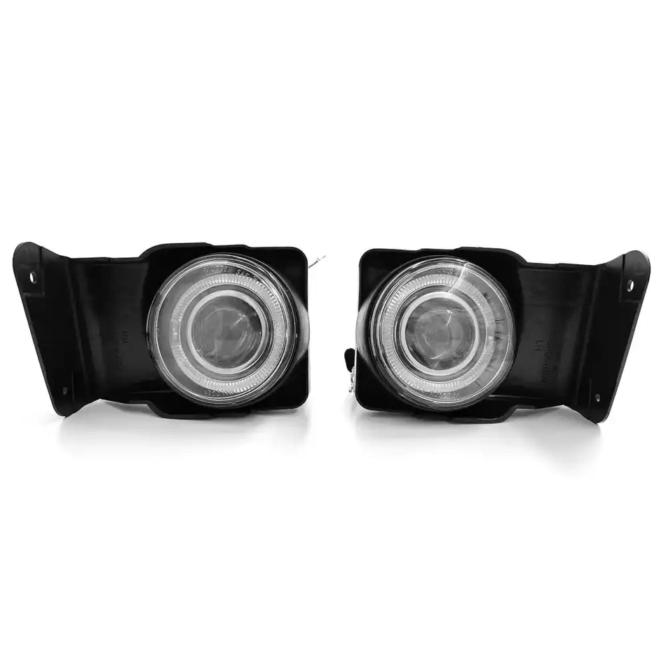 2006-2012 Chevy Impala 2PC Chrome Front Fog Light Bezel Cover Trim ABS Black