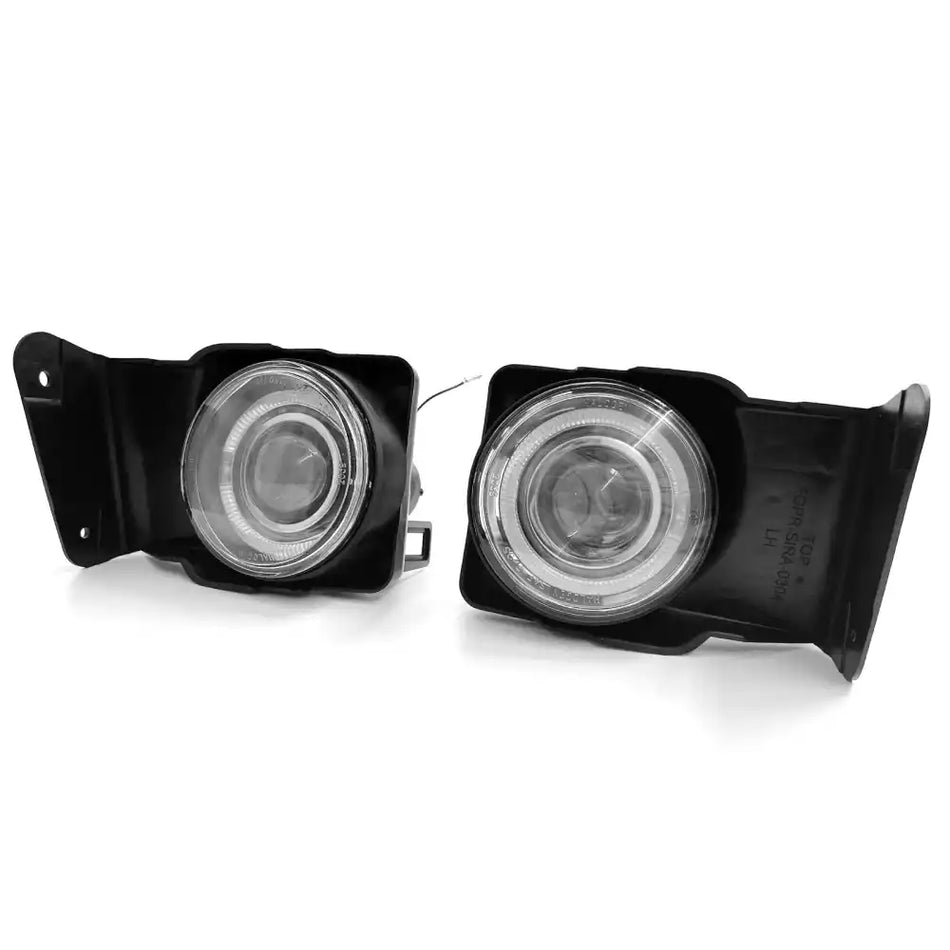 2006-2012 Chevy Impala 2PC Chrome Front Fog Light Bezel Cover Trim ABS Black