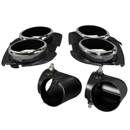 2006-2013 Lexus IS250 IS F Style Rear Bumper Cover W/O PDC W/Muffler Unpainted Black