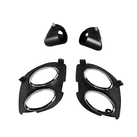 2006-2013 Lexus IS250 IS350 IS F Style Rear Bumper Cover W/Muffler Tip Unpainted Black