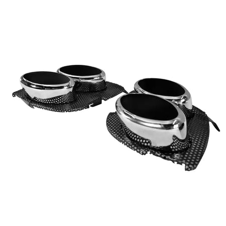 2006-2013 Lexus IS250 IS350 IS F Style Rear Bumper Cover W/Muffler Tip Unpainted Black