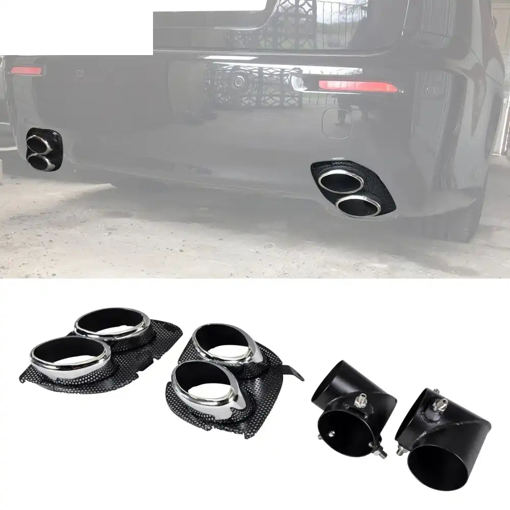 2006-2013 Lexus IS250 IS350 IS F Style Rear Bumper Cover W/Muffler Tip Unpainted Black