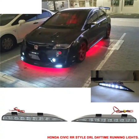 2006-2015 Honda Civic RR DRL Daytime Running Lamp Signal Lights FD 2PC