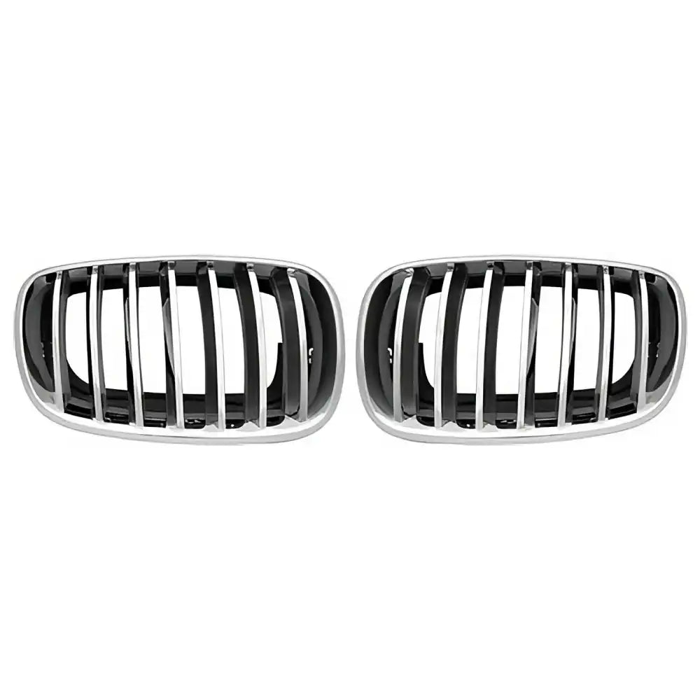2007-2009 BMW E70 X5 E71 X6 Performance Style Front Upper Grille 2PCS