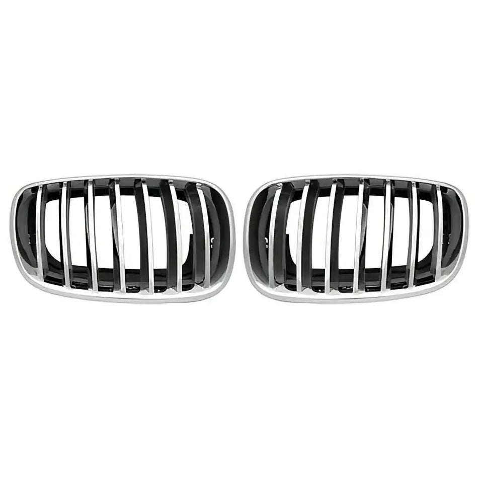 2007-2009 BMW E70 X5 E71 X6 Performance Style Front Upper Grille 2PCS