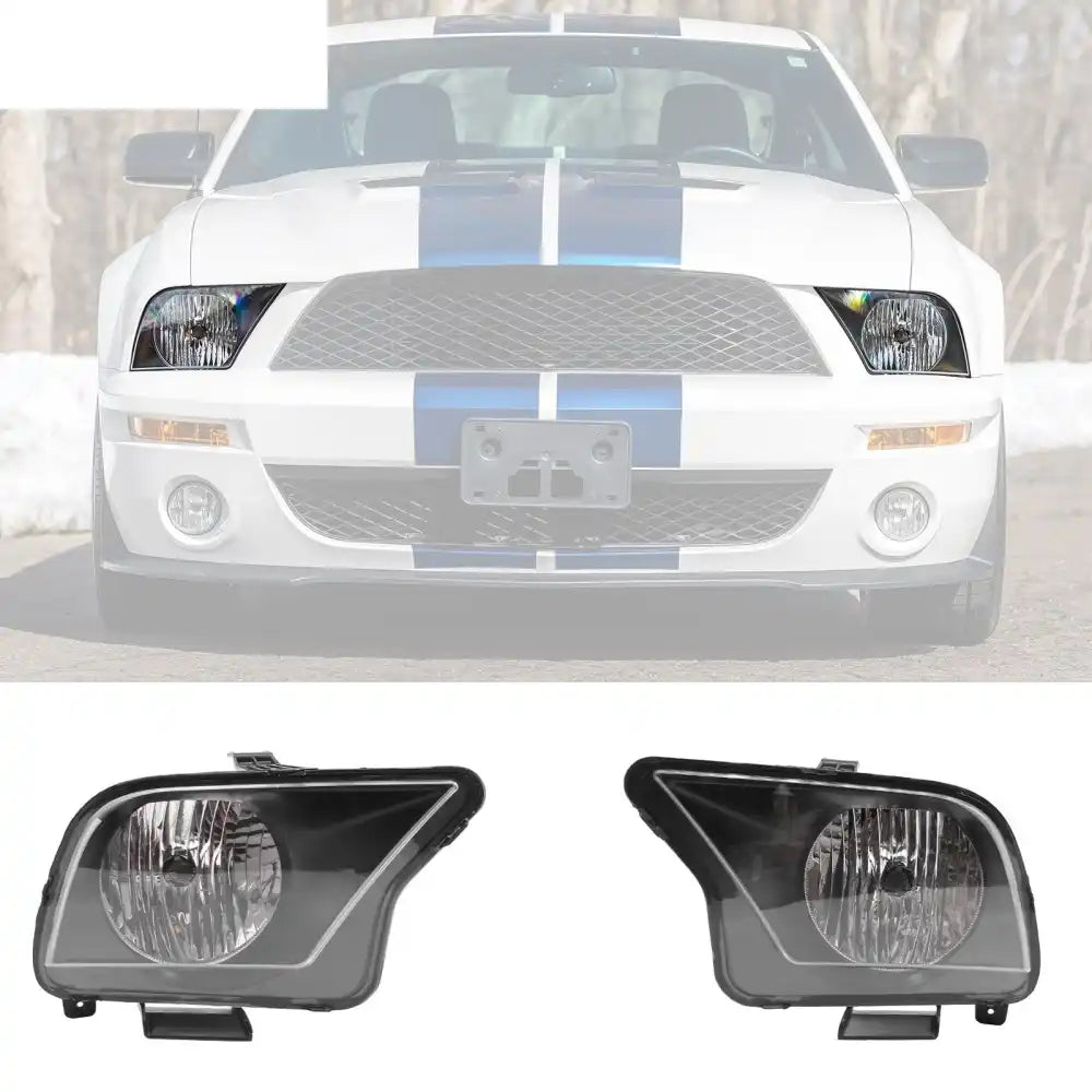 2007-2009 Ford Mustang GT500 OE Style Front Bumper Head Lights Lamp