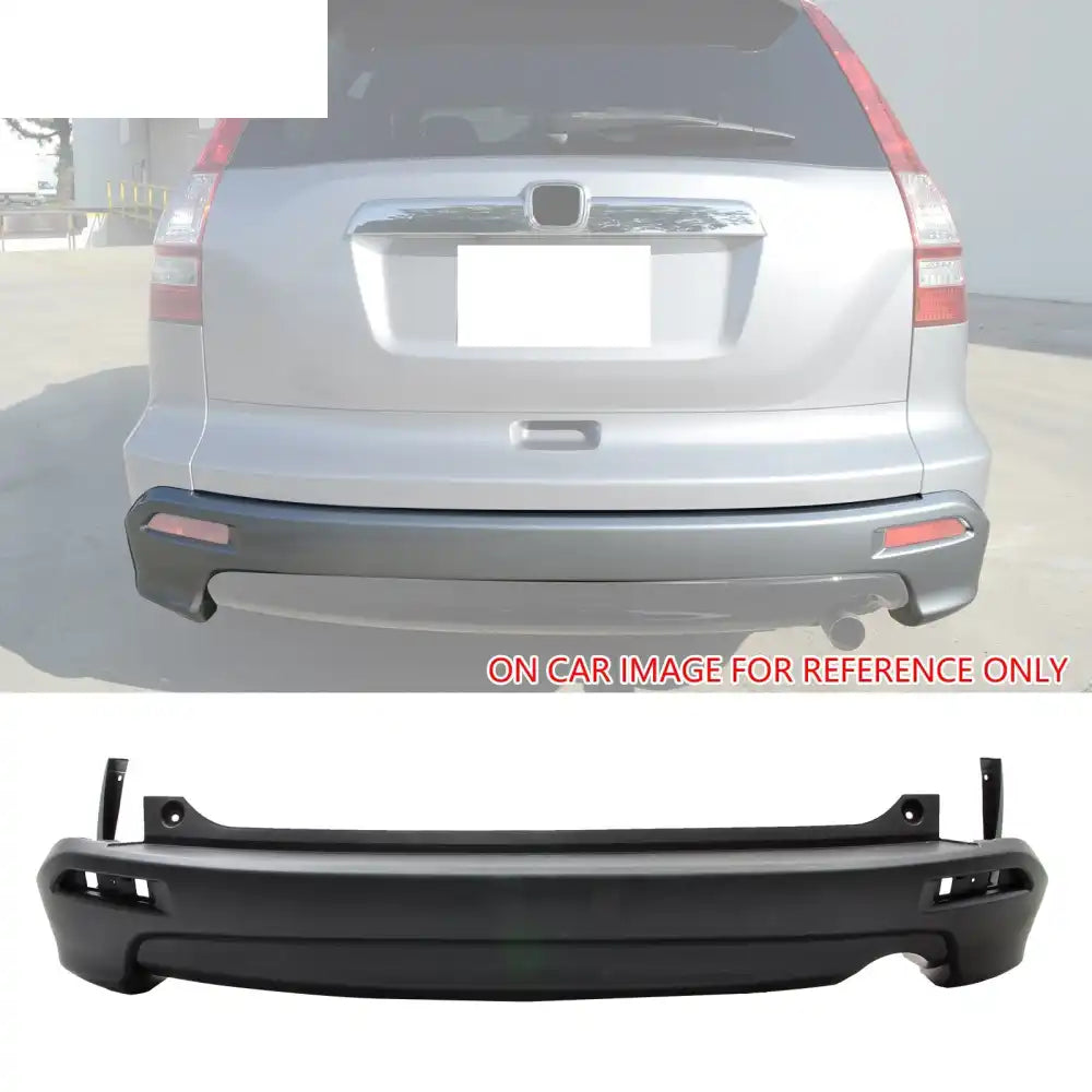 2007-2009 Honda CR-V CRV MD Style Front + Rear Bumper Cover PP Unpainted Black