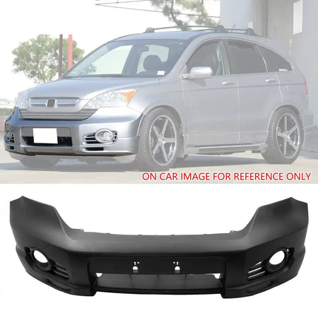 2007-2009 Honda CR-V CRV MD Style Front + Rear Bumper Cover PP Unpainted Black