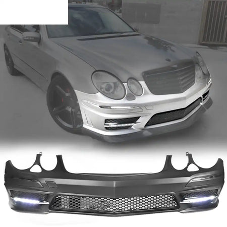 2007-2009 Mercedes-Benz W211 E Class Front Bumper with Grille LED DRL