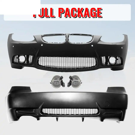 2007-2010 BMW E92 E93 3 Series M3 Style Front & Rear Bumper Cover PP Unpainted Black