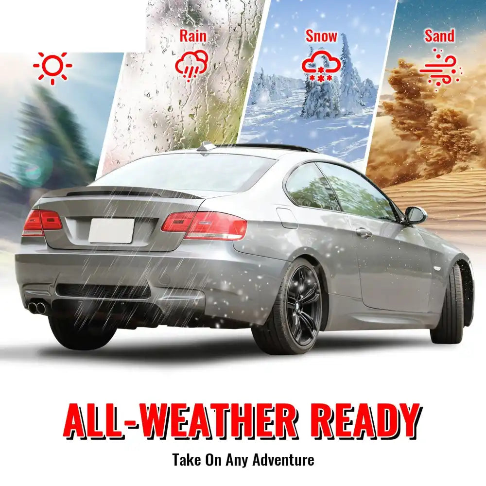 2007-2010 BMW E92 E93 3 Series M3 Style Front & Rear Bumper Cover PP Unpainted Black