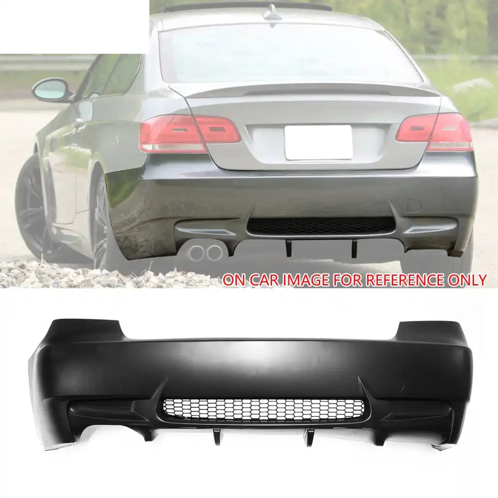 2007-2010 BMW E92 E93 3 Series M3 Style Front & Rear Bumper Cover PP Unpainted Black
