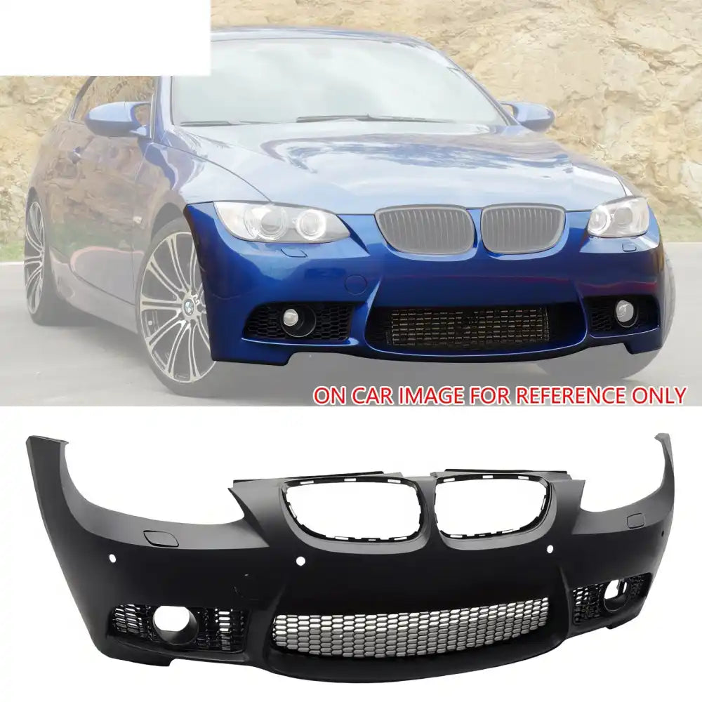 2007-2010 BMW E92 E93 3 Series M3 Style Front & Rear Bumper Cover PP Unpainted Black