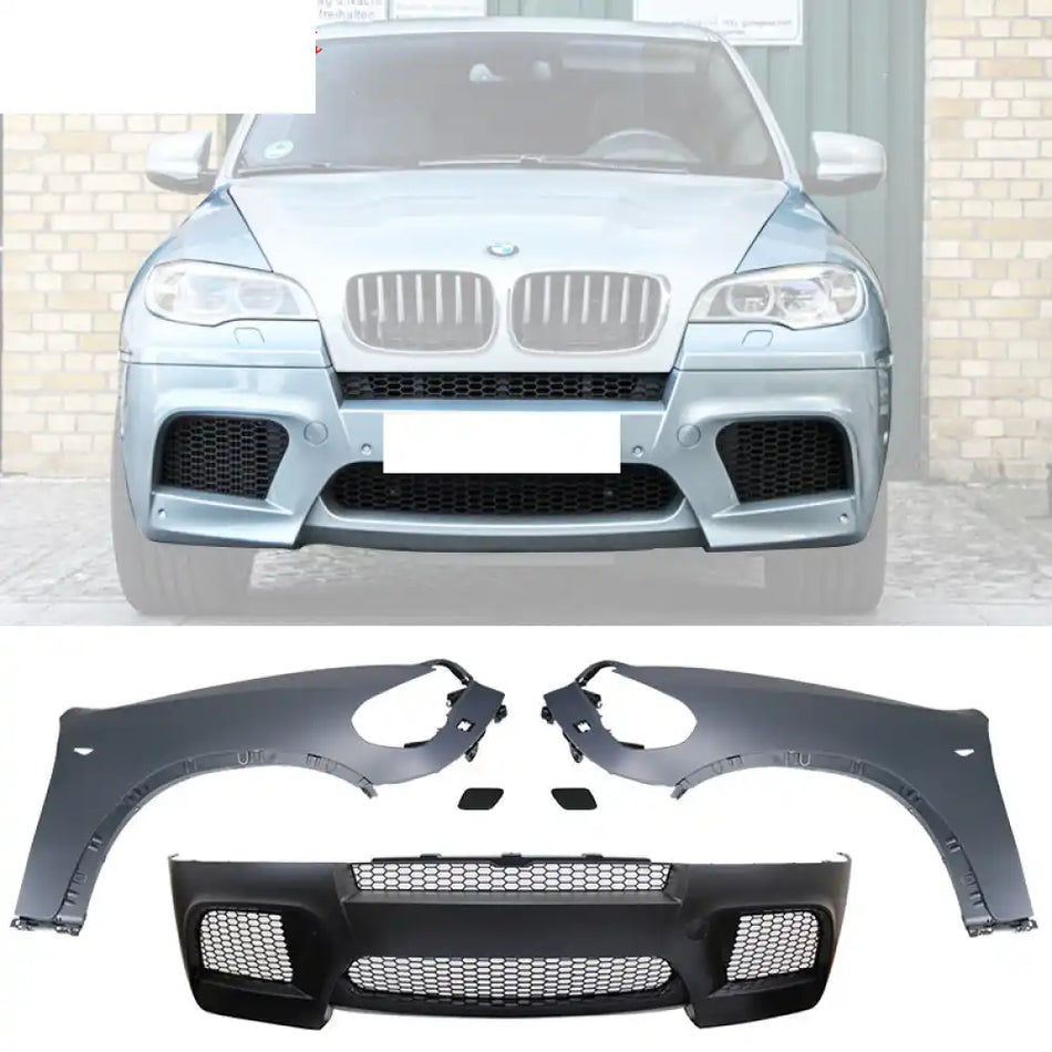 2007-2010 E70 Pre-LCI X5M Front Bumper Cover Conversion + Fender PP