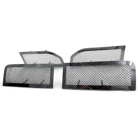 2007-2012 Dodge Nitro Chrome 4PC Front Bumper Upper Mesh Grille Insert Chrome